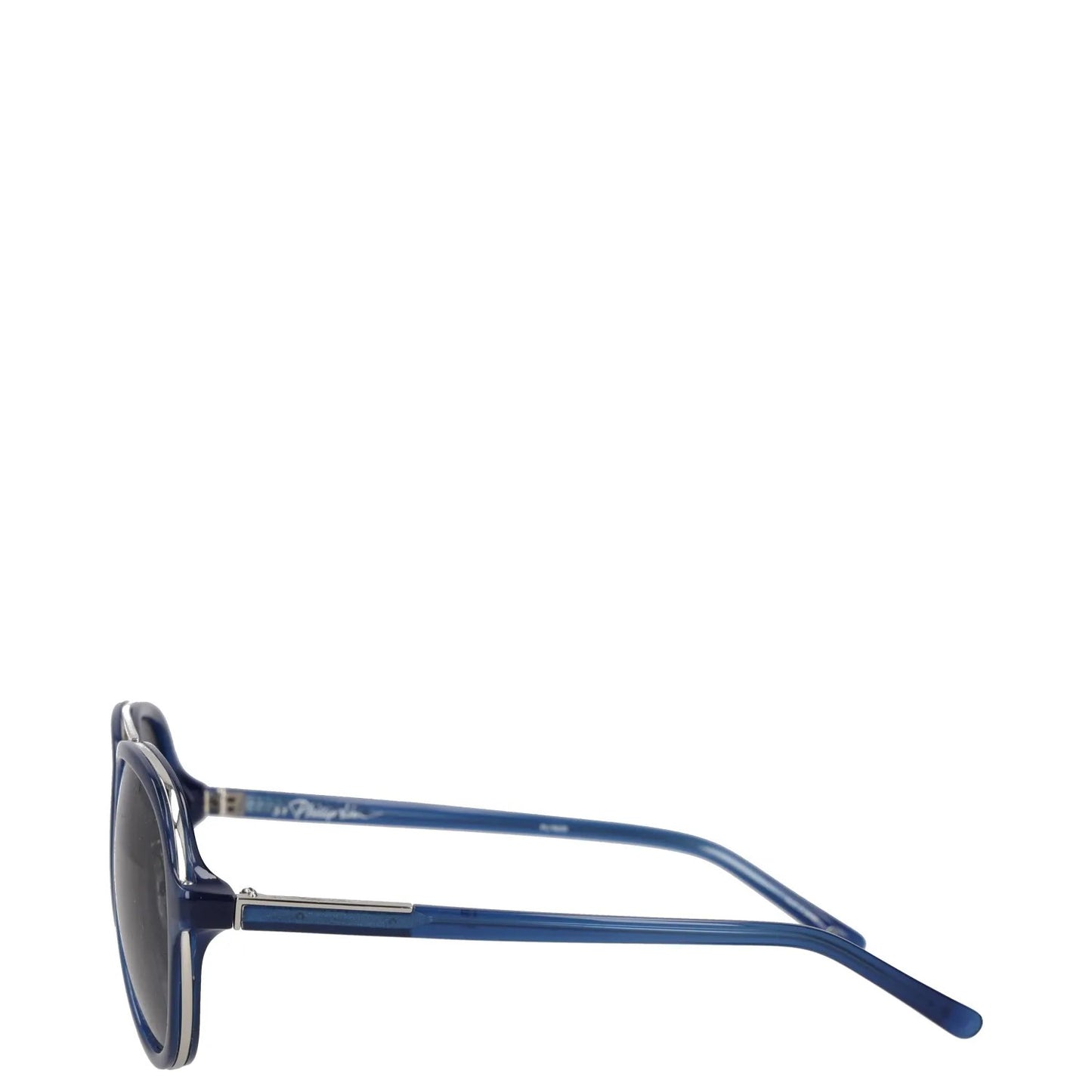 PHILLIP LIM X LINDA FARROW Mens Pilot Sunglasses Blue Acrylic Tinted OS RRP 245 — View 3