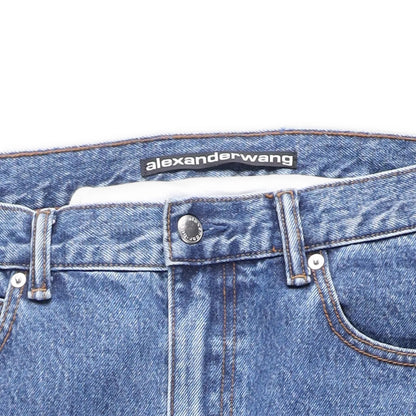 ALEXANDER WANG Womens Blue Denim Jeans Relaxed Straight Leg Size 27 RRP 445 — View 5