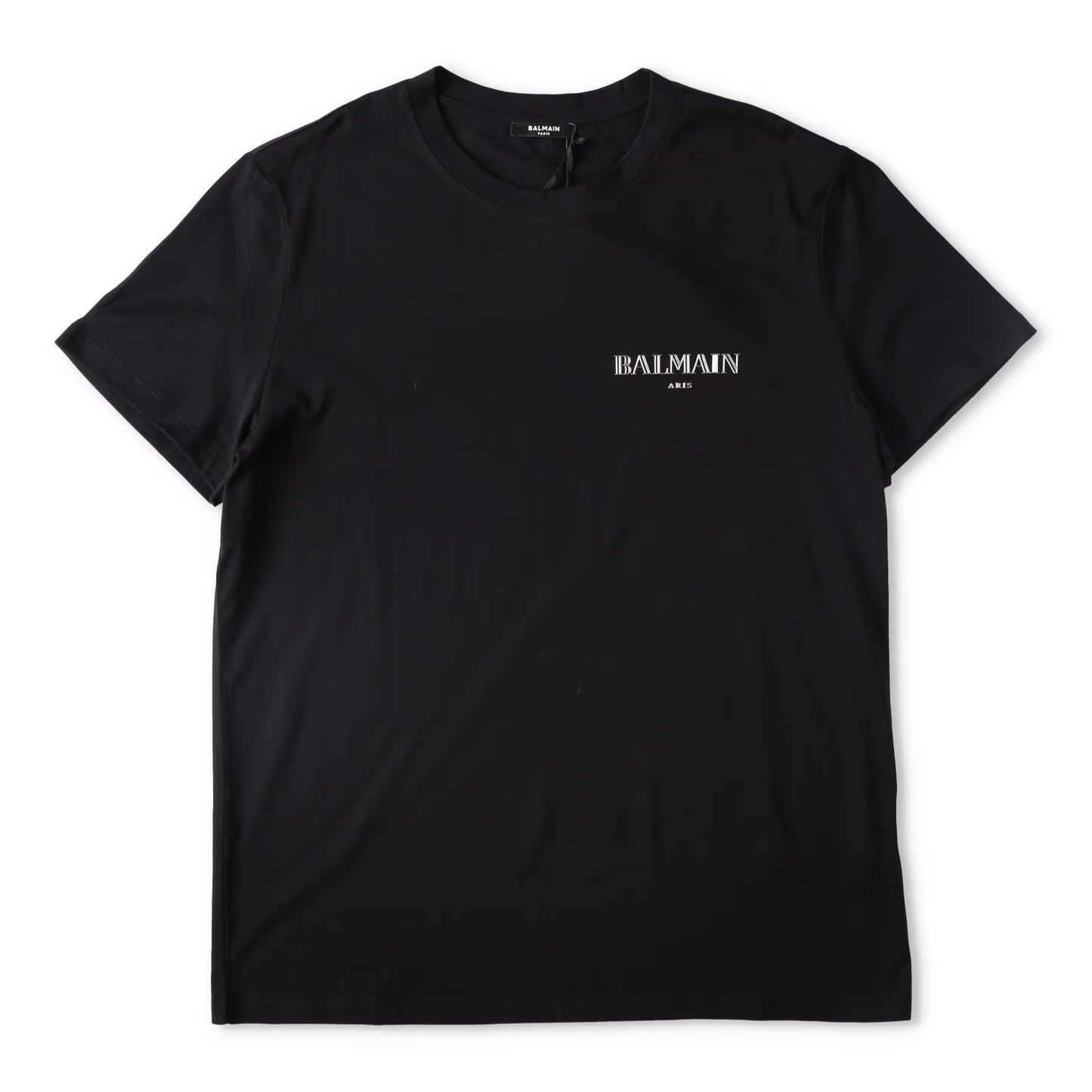 BALMAIN Mens Silver Vintage T-Shirt Classic Fit Crew Neck Short Sleeve XL RRP375