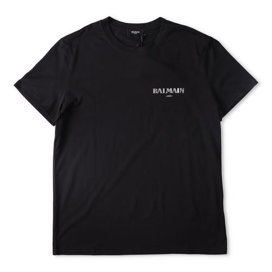 BALMAIN Mens Silver Vintage T-Shirt Classic Fit Crew Neck Short Sleeve XL RRP375