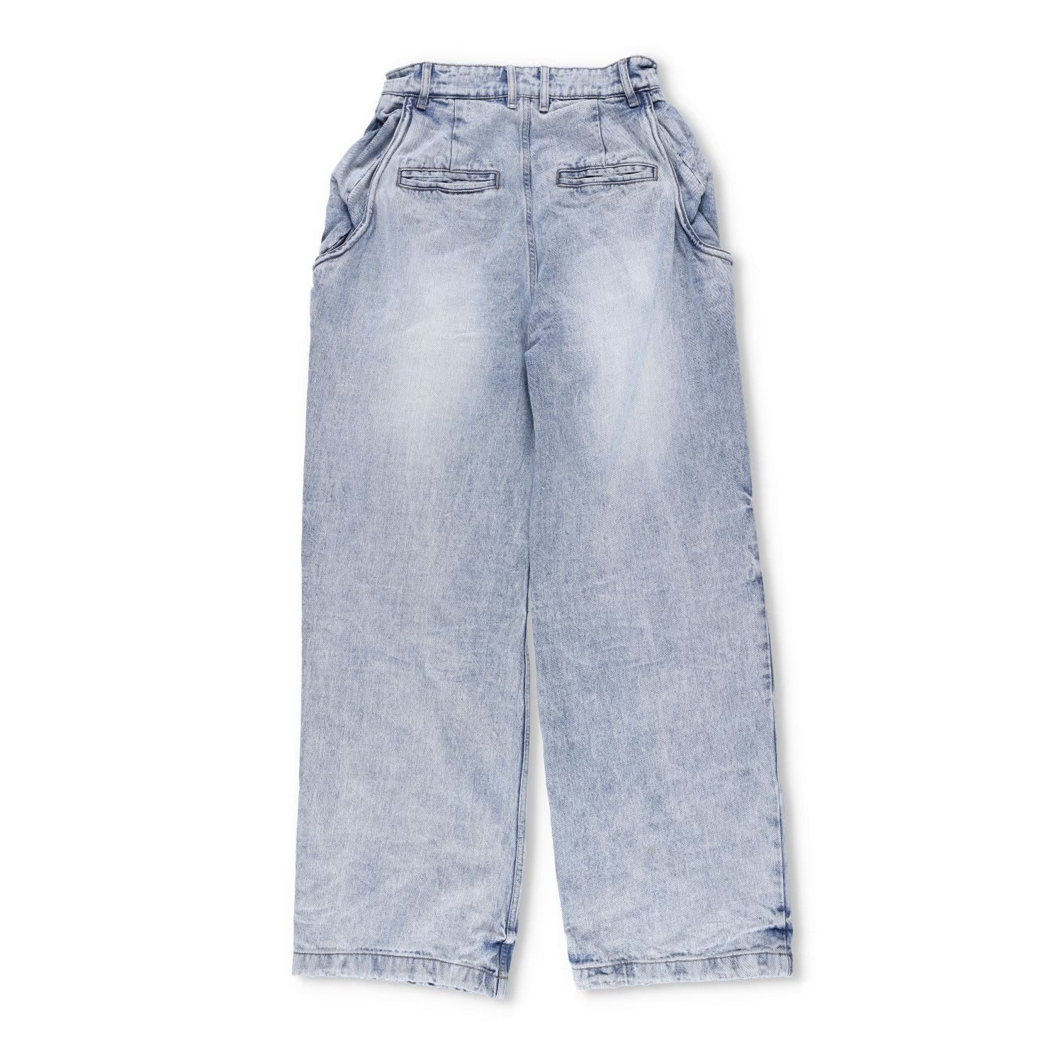 WE11 DONE Womens Sky Wire Detail Denim Pants Relaxed Fit High Rise Blue M RRP795 — View 13