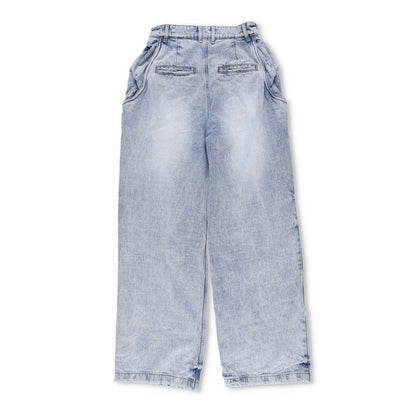 WE11 DONE Womens Sky Wire Detail Denim Pants Relaxed Fit High Rise Blue M RRP795 — View 13
