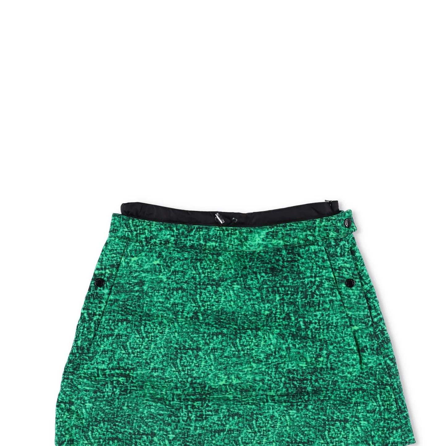 MONCLER GENIUS X JWA Womens Mini A-Line Skirt Mini Green Size 40 RRP 495 — View 2