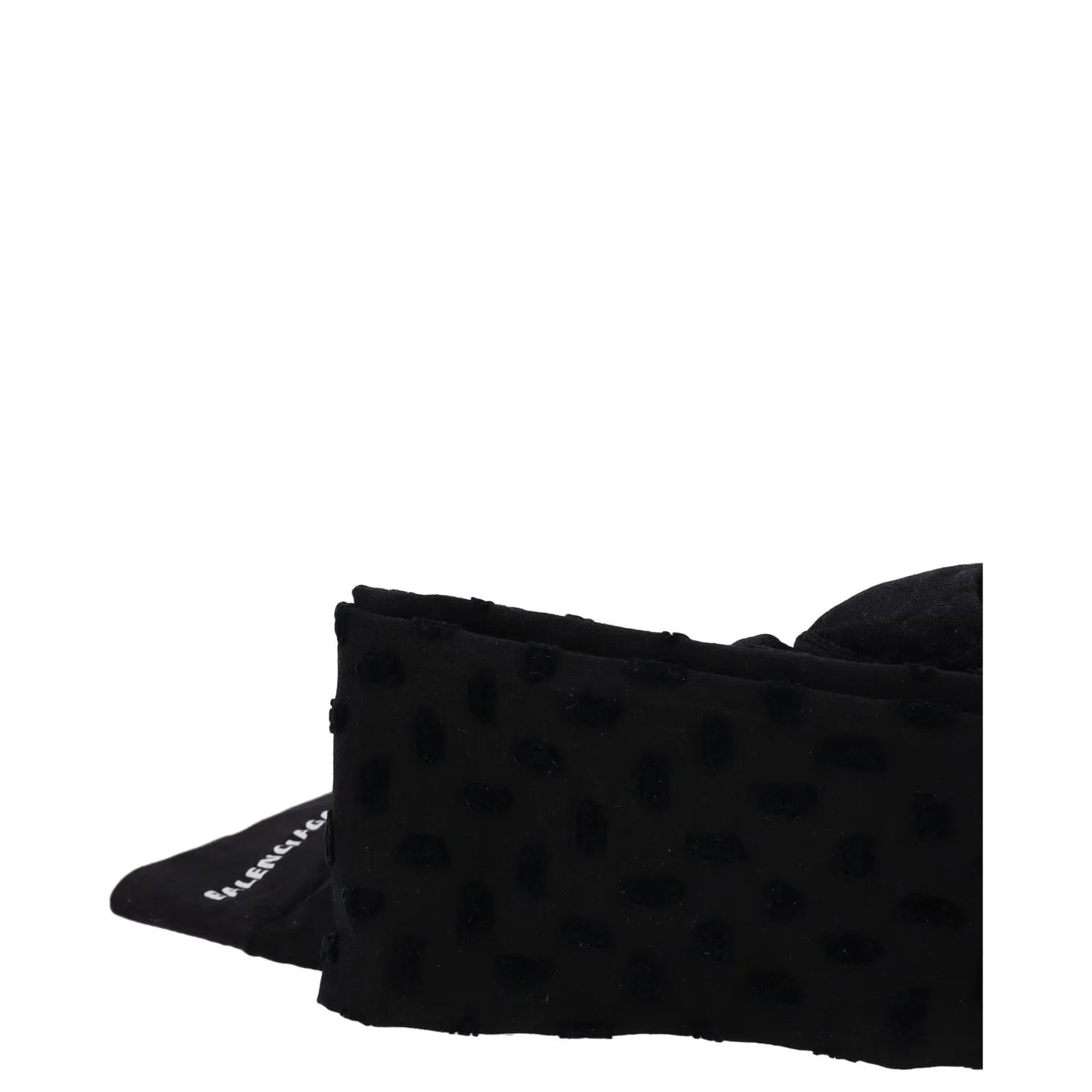 BALENCIAGA Womens Womens Tights Nylon Knitted Black Opaque Size L RRP 250 — View 7