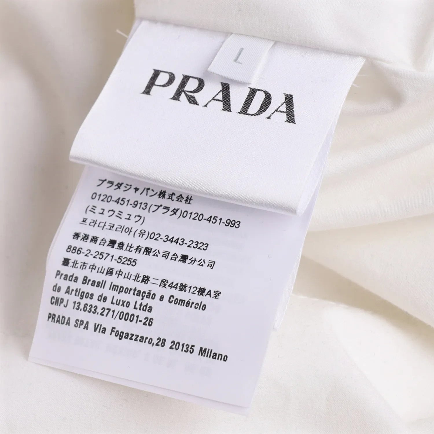 PRADA Mens Tela Cotton Vest White Waistcoat Gillet Sleeveless Size L RRP 1200 — View 7