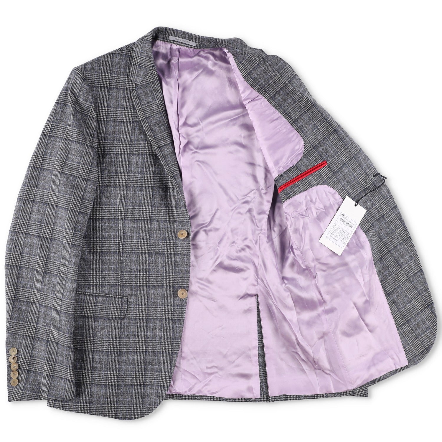 GUCCI Mens Wool Grey Check Blazer Size 7-50 Regular Long Sleeve RRP1750 — View 5