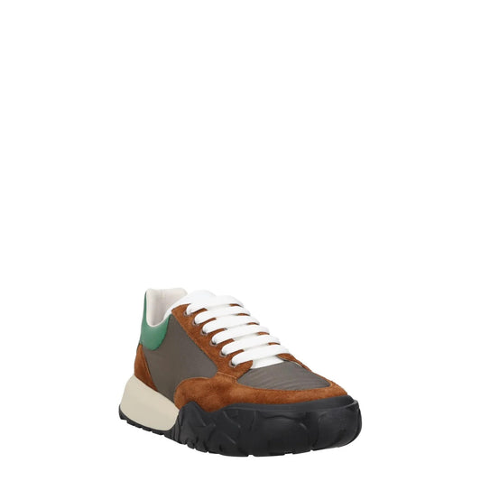 ALEXANDER MCQUEEN Mens Brown Green Leather Low Top Lace Up UK 8.5 RRP 450 — View 2