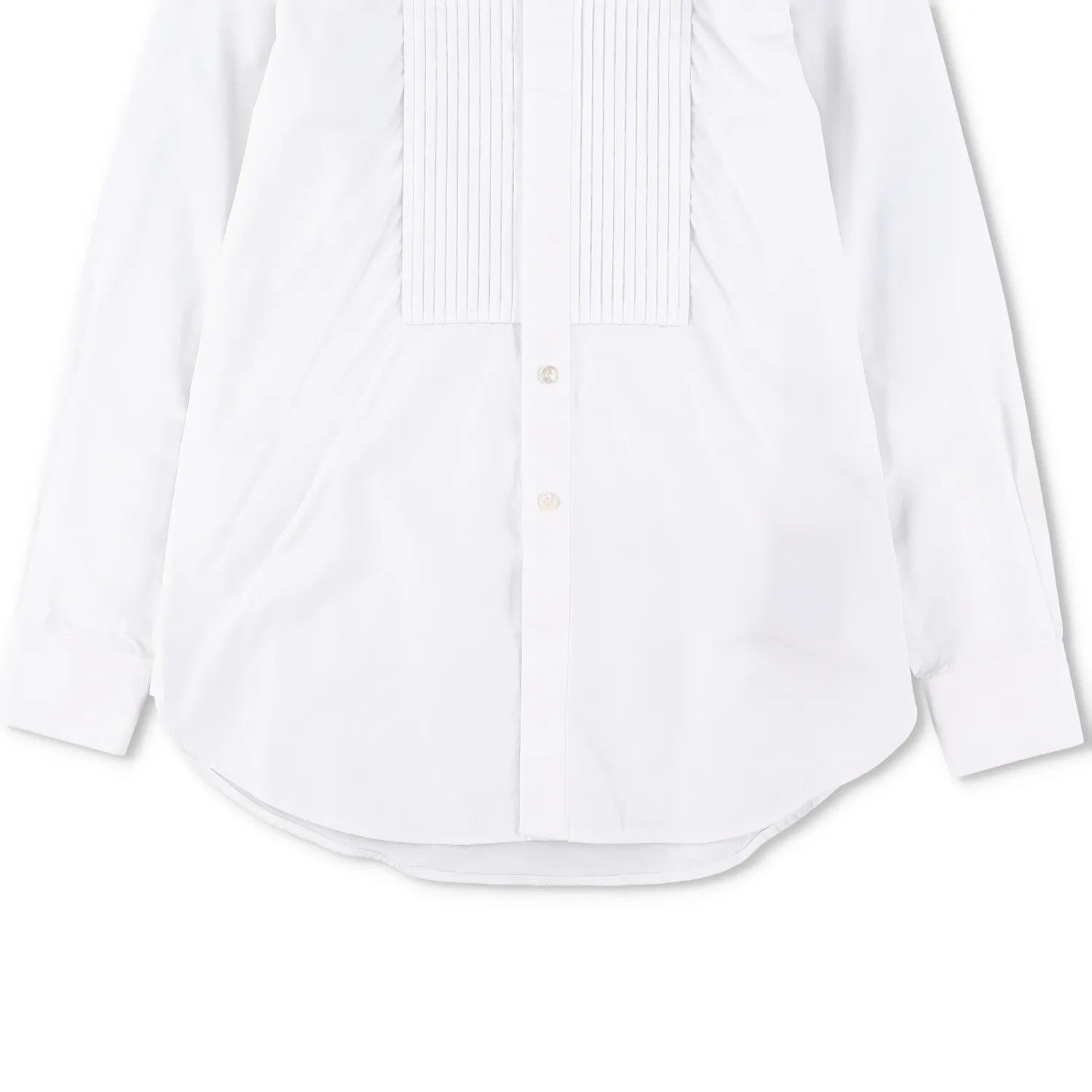 SAINT LAURENT Womens Top Shirt Long Sleeve Collared Button Up White 34 RRP 645 — View 7