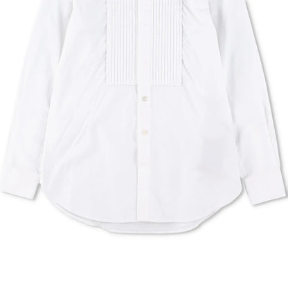SAINT LAURENT Womens Top Shirt Long Sleeve Collared Button Up White 34 RRP 645 — View 7