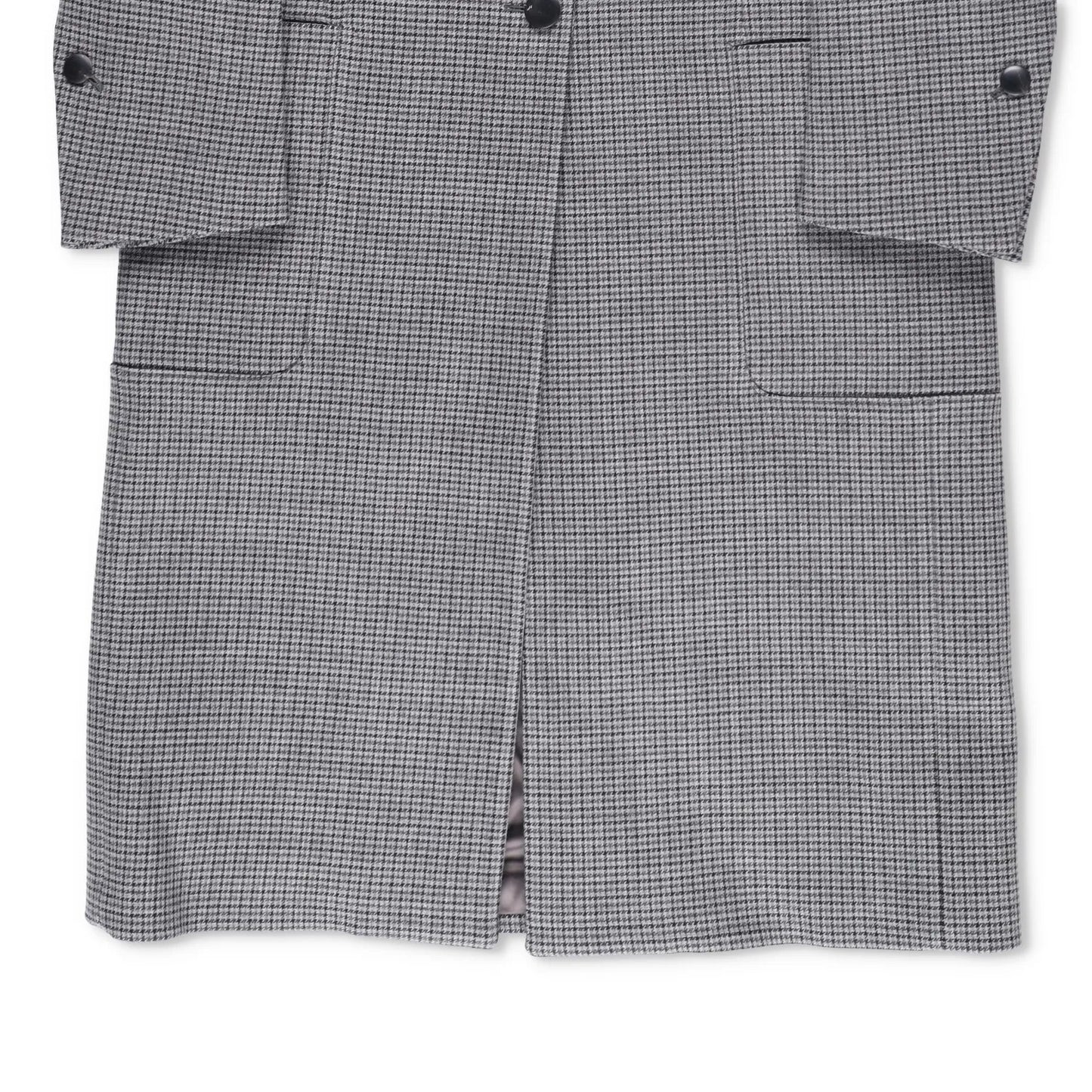SALVATORE FERRAGAMO Womens Overcoat Knee Length Grey Collared Size 42 RRP 4045 — View 5