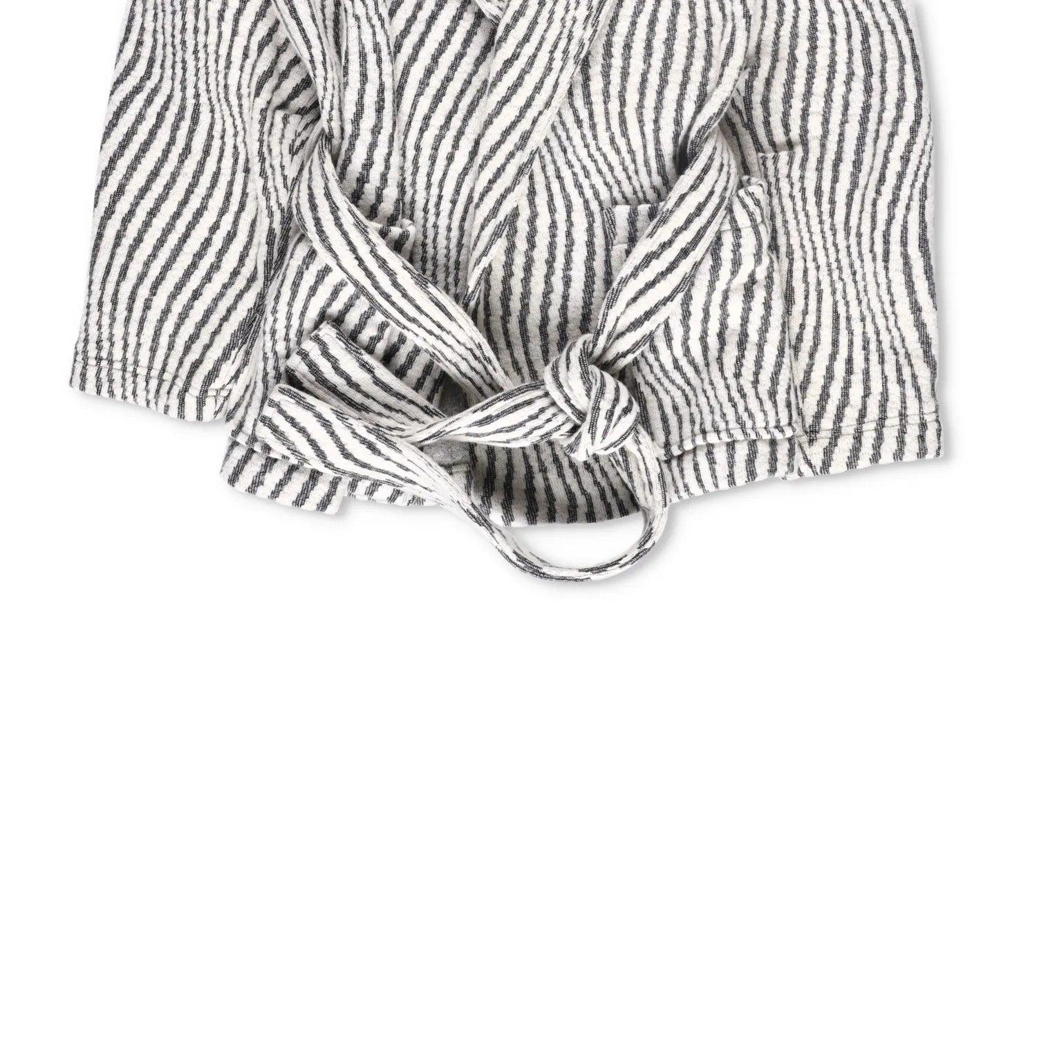 IRO PARIS Womens Kimono Jacket Wool Blend Grey White Striped Size 36 RRP 500 — View 4