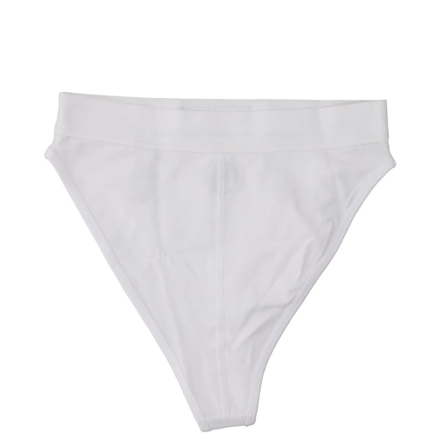 MARINE SERRE Womens Borderline Briefs High Waisted White Knickers Size S RRP 85 — View 7