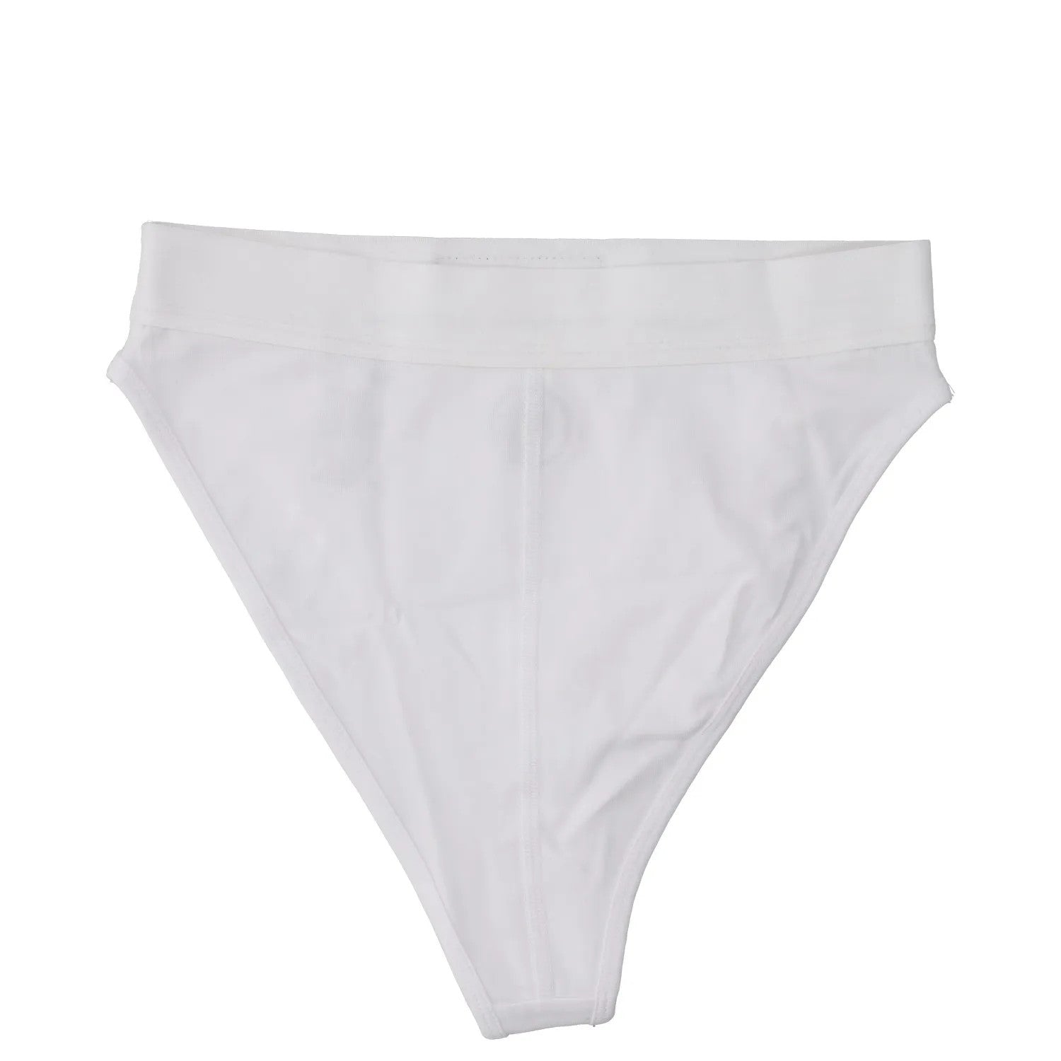 MARINE SERRE Womens Borderline Briefs High Waisted White Knickers Size S RRP 85 — View 7