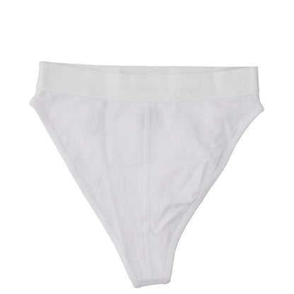 MARINE SERRE Womens Borderline Briefs High Waisted White Knickers Size S RRP 85 — View 7