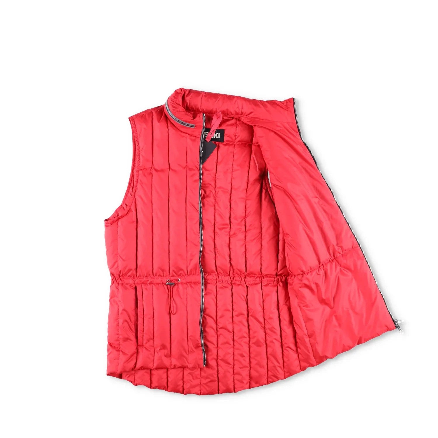 IENKI IENKI Womens Quilted Gilet Nylon Red Zip Sleeveless Size NIA RRP 300 — View 6