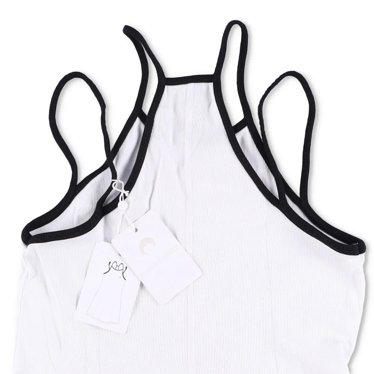 MARINE SERRE Womens Organic Cotton Tennis Court Dress White Mini Size M RRP 185 — View 6