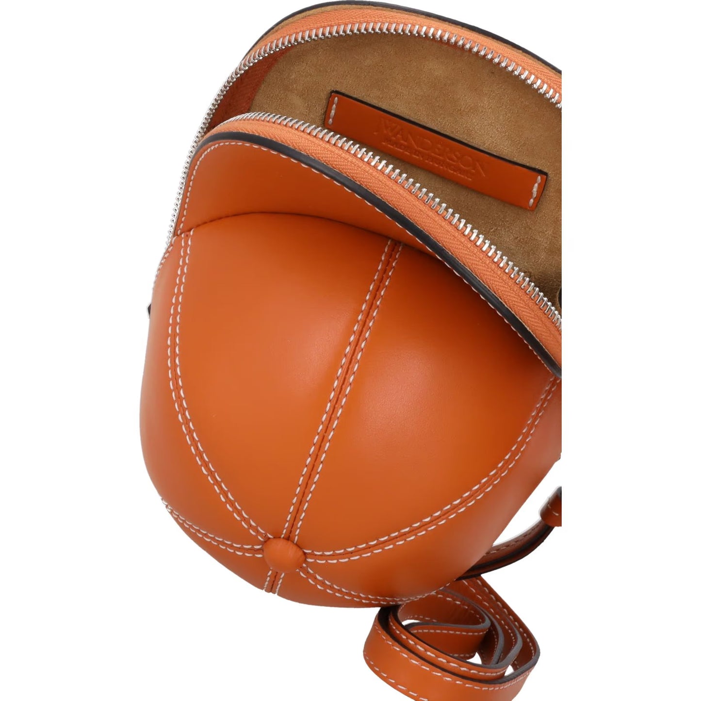 J.W. ANDERSON Womens Midi Cap Crossbody Bag Leather Orange Size M RRP 490 — View 10