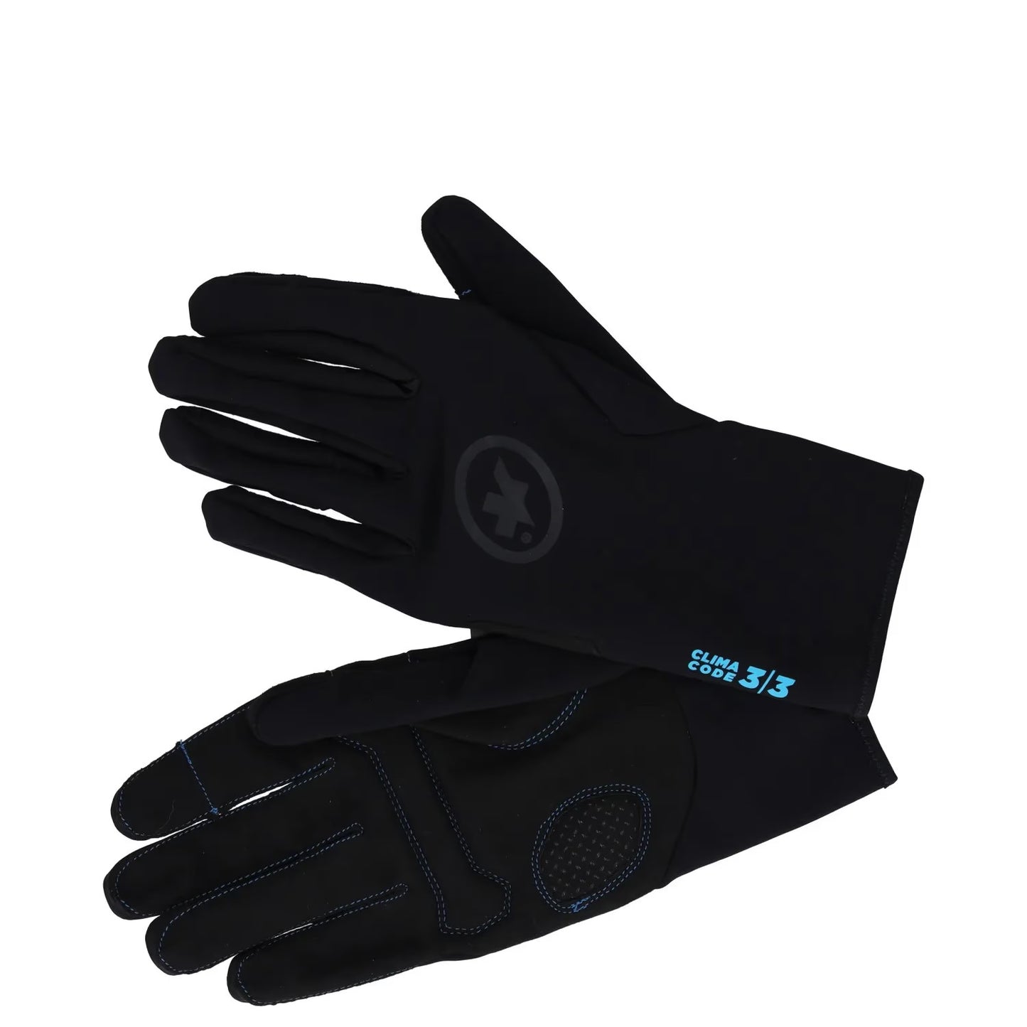 ASSOS Cycling Mens Black Series Gloves Silicone Grip Size L RRP 131 — View 2