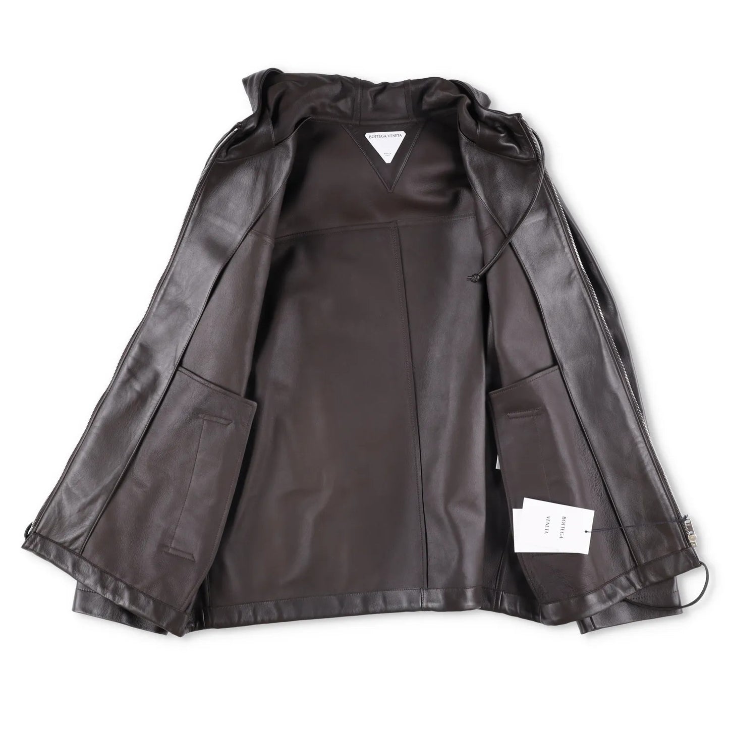 BOTTEGA VENETA Womens Blouson Medium Weight Nappa Coat Jacket Green L RRP 3882 — View 7