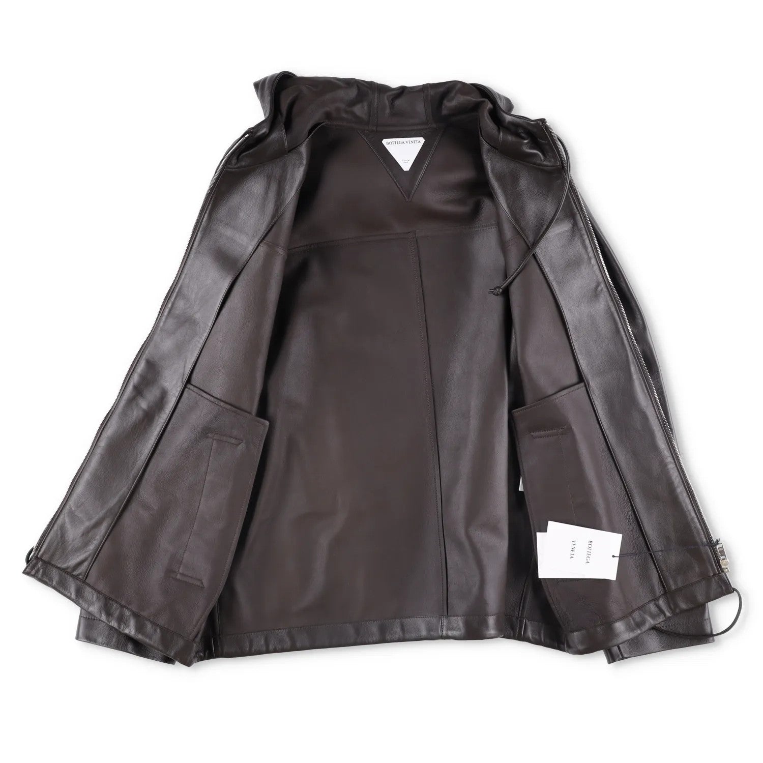BOTTEGA VENETA Womens Blouson Medium Weight Nappa Coat Jacket Green L RRP 3882 — View 7