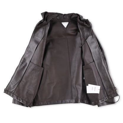 BOTTEGA VENETA Womens Blouson Medium Weight Nappa Coat Jacket Green L RRP 3882 — View 7