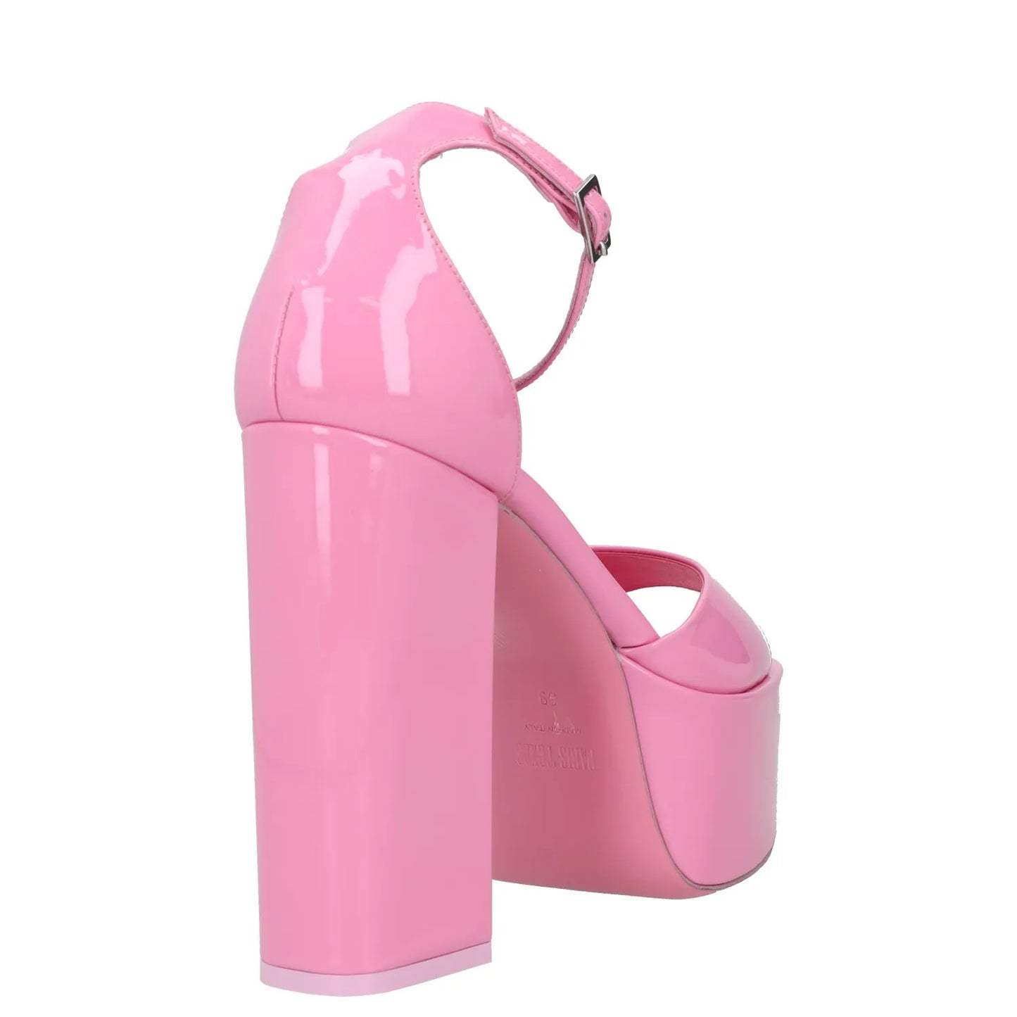 PARIS TEXAS Womens Heels Pink Leather Strappy Platform Heel Open Toe UK6 RRP 300 — View 6