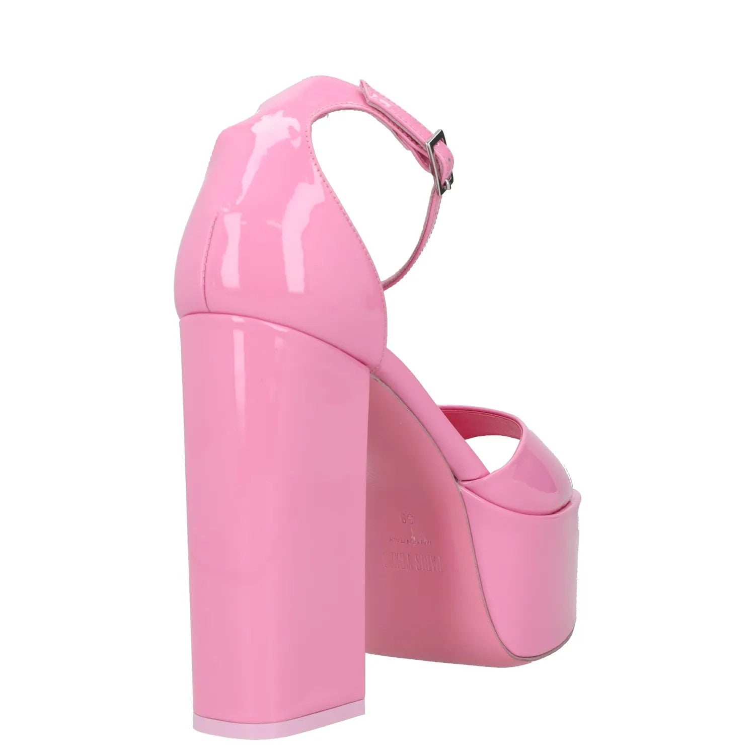 PARIS TEXAS Womens Heels Pink Leather Strappy Platform Heel Open Toe UK6 RRP 300 — View 6