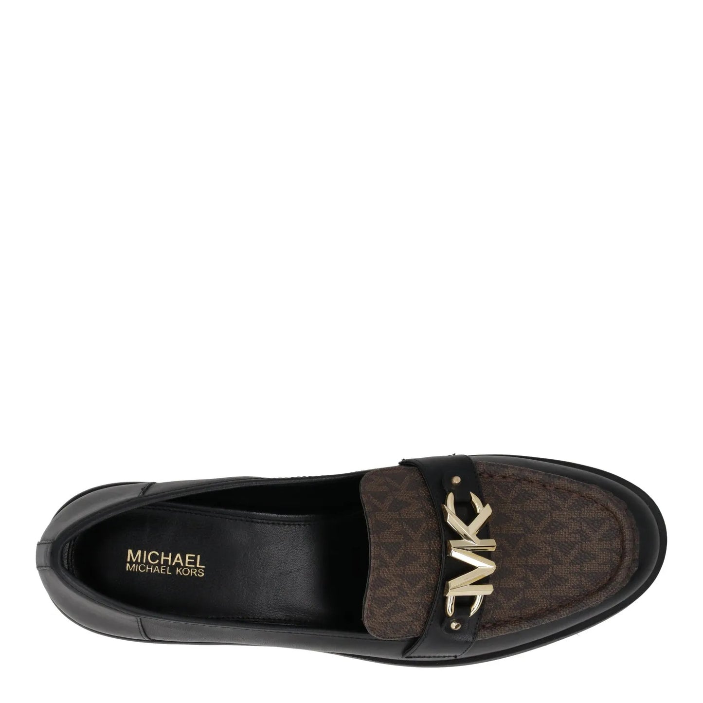MICHAEL KORS Womens Tiegan Leather Loafer Slip On Black Size UK 3 RRP 190 — View 7