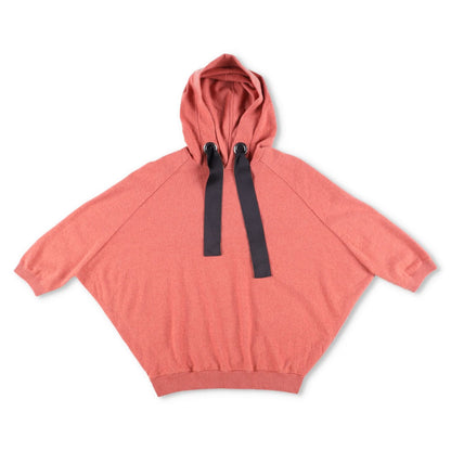 AMBUSH Womens Cropped Hoodie Pullover Pink Wide Drawstring Size S RRP 320
