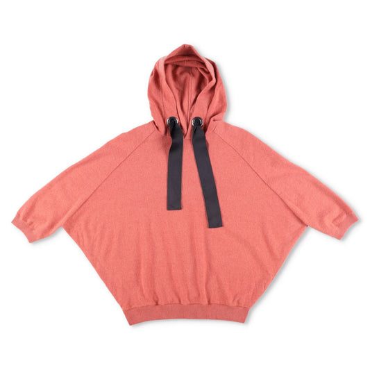 AMBUSH Womens Cropped Hoodie Pullover Pink Wide Drawstring Size S RRP 320