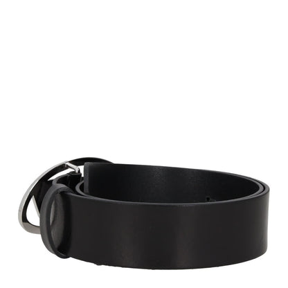 DIESEL Womens Silver Hardware Logo 4 cm Leather Belt Black Size 70 RRP 130 — View 3