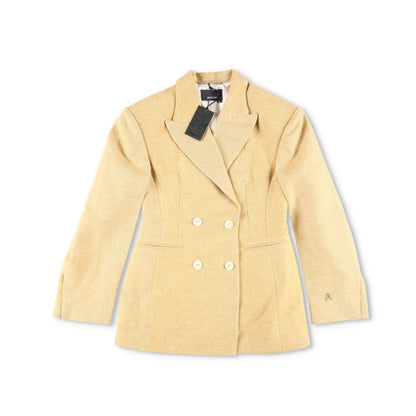 ANOUKI Mens Blazer Yellow Double Breasted Cotton Blend Size XL RRP 900 — View 6
