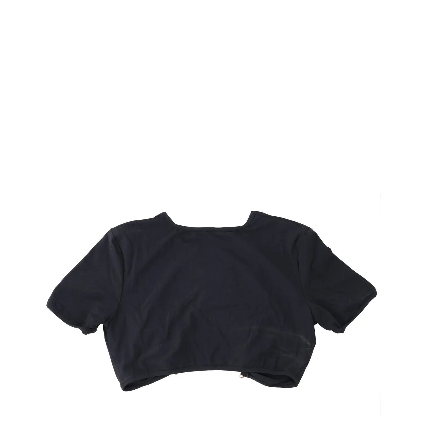 CHRISTOPHER ESBER Womens Prong T-Shirt Cropped Black Short Sleeve UK 8 RRP 180 — View 4