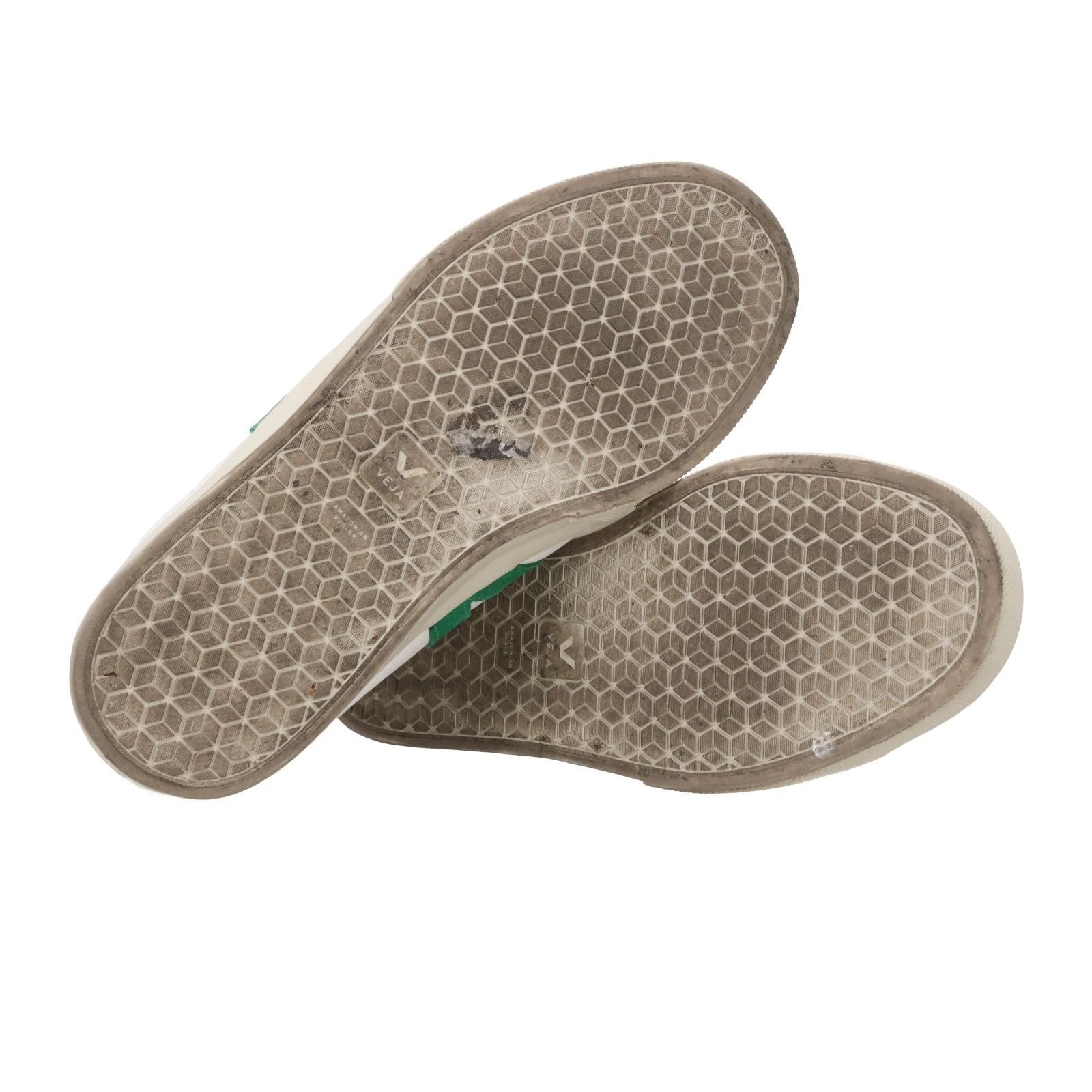 VEJO Womens Campo Paros Sneakers Low Top Lace Up White Green Leather UK 9 RRP136 — View 9