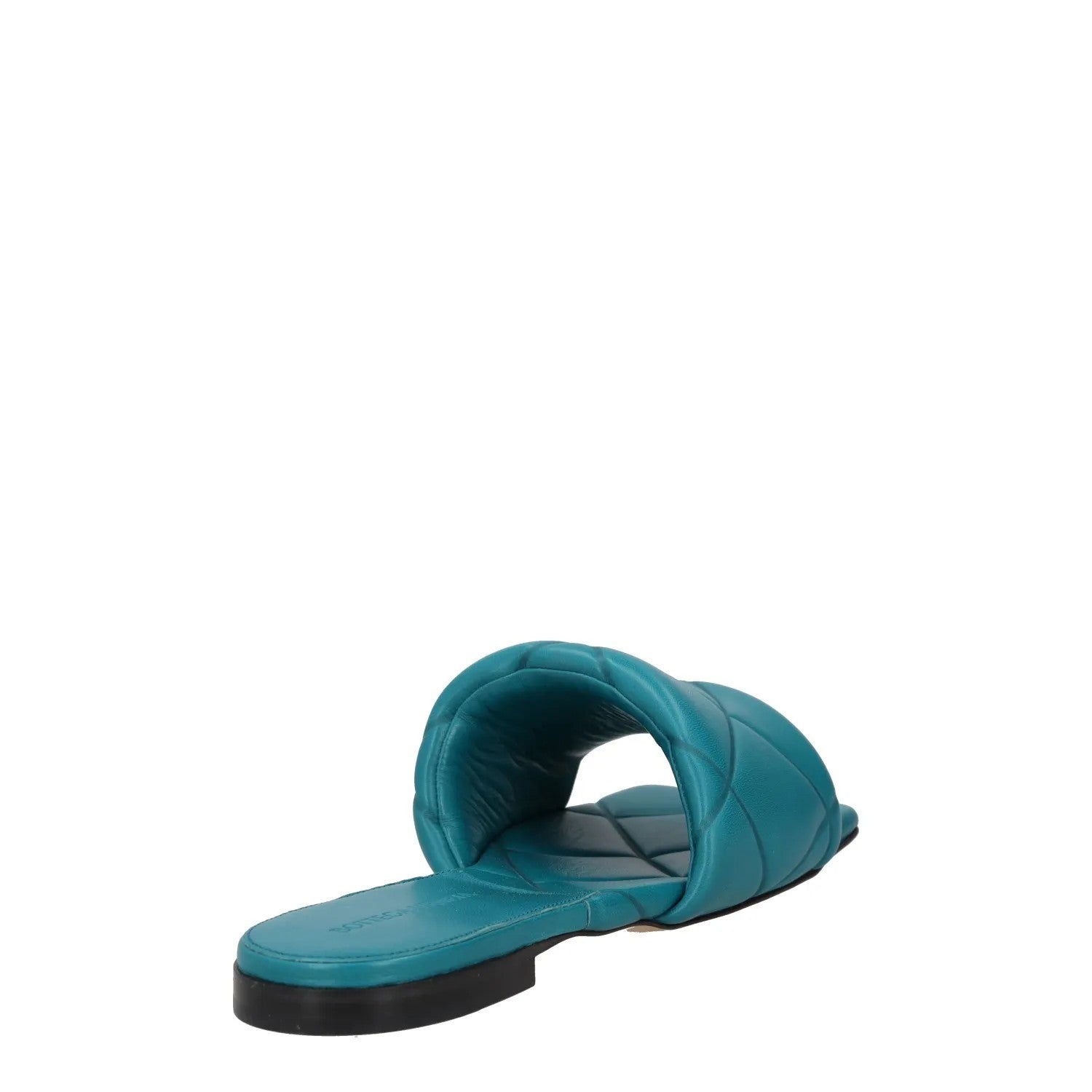 BOTTEGA VENETA Womens Slip On Sandals Blue Leather Flat UK 5.5 RRP 1010 — View 6