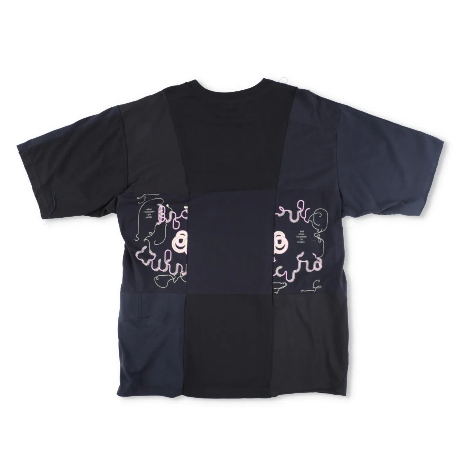 CHILDREN OF THE DISCORDANCE Mens T-Shirt Black Cotton Patchwork Size 1 RRP 180 — View 8