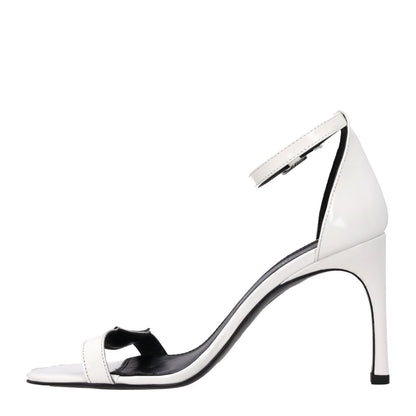 COPERNI Womens Strappy High Heel Sandal White Leather Buckle Closure UK 5 RRP440 — View 4