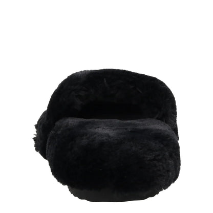 SACAI Womens Hotel Slippers Synthetic Casual Black Faux Fur EU 36 RRP 460 — View 7