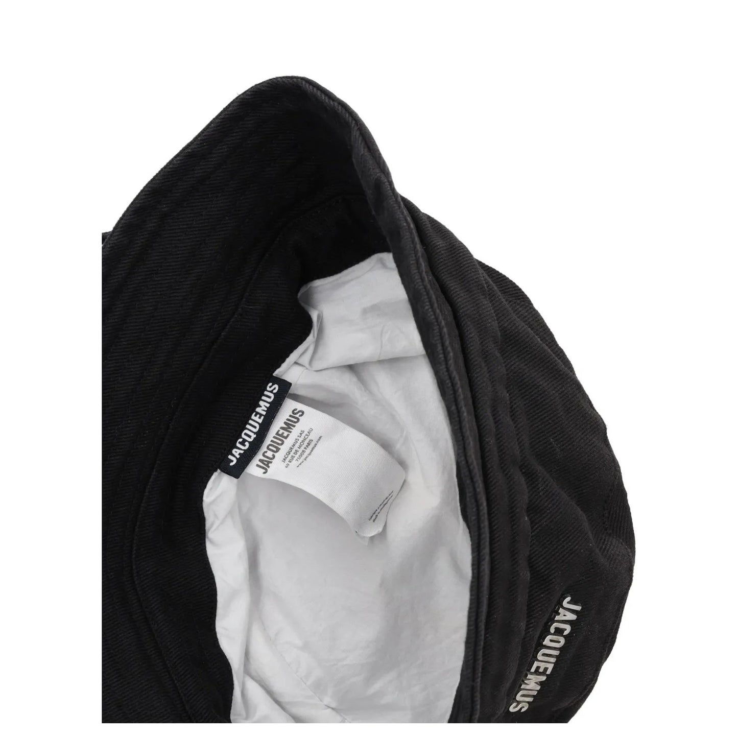 JACQUEMUS Womens Le Bob Gadjo Bucket Hat Black Cotton Logo Size 60 RRP 115 — View 8