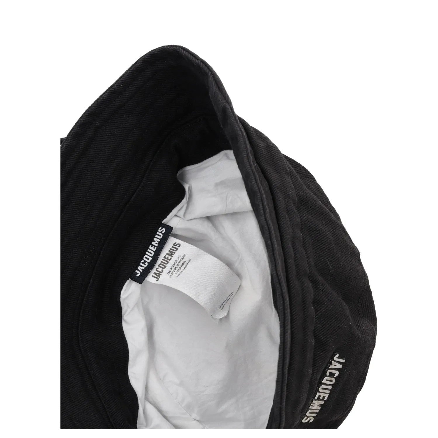 JACQUEMUS Womens Le Bob Gadjo Bucket Hat Black Cotton Logo Size 60 RRP 115 — View 8