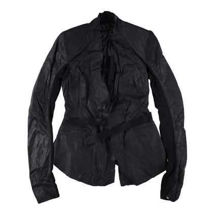 RICK OWENS Women Rick Jacket Blazer V-Neck Long Sleeve Black Size 38 RRP 1340