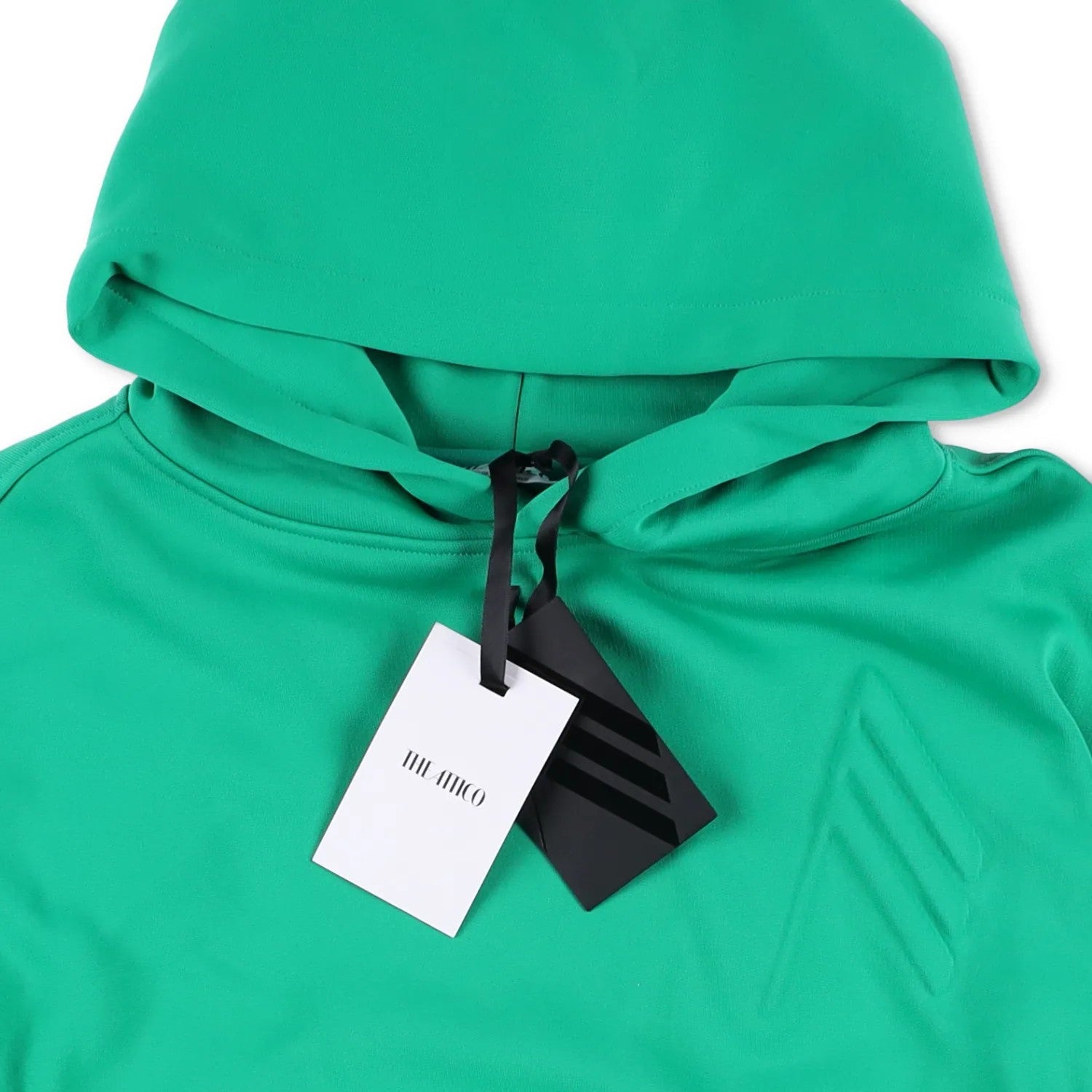 THE ATTICO Womens Cropped Hoodie Green Cotton Blend Pullover Size M RRP 320 — View 6