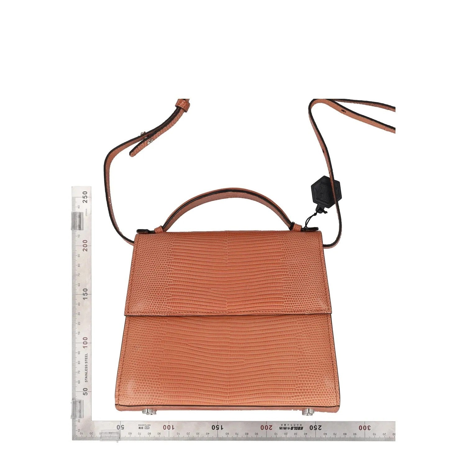HUNTING SEASON Womens Top Handle Bag Structured Beige Leather Size S RRP 895 — View 9