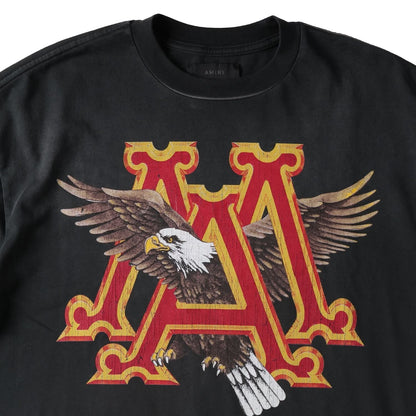 AMIRI Mens Vintage Ma Eagle Print Oversized Short Sleeve T-Shirt Black S RRP 690 — View 3