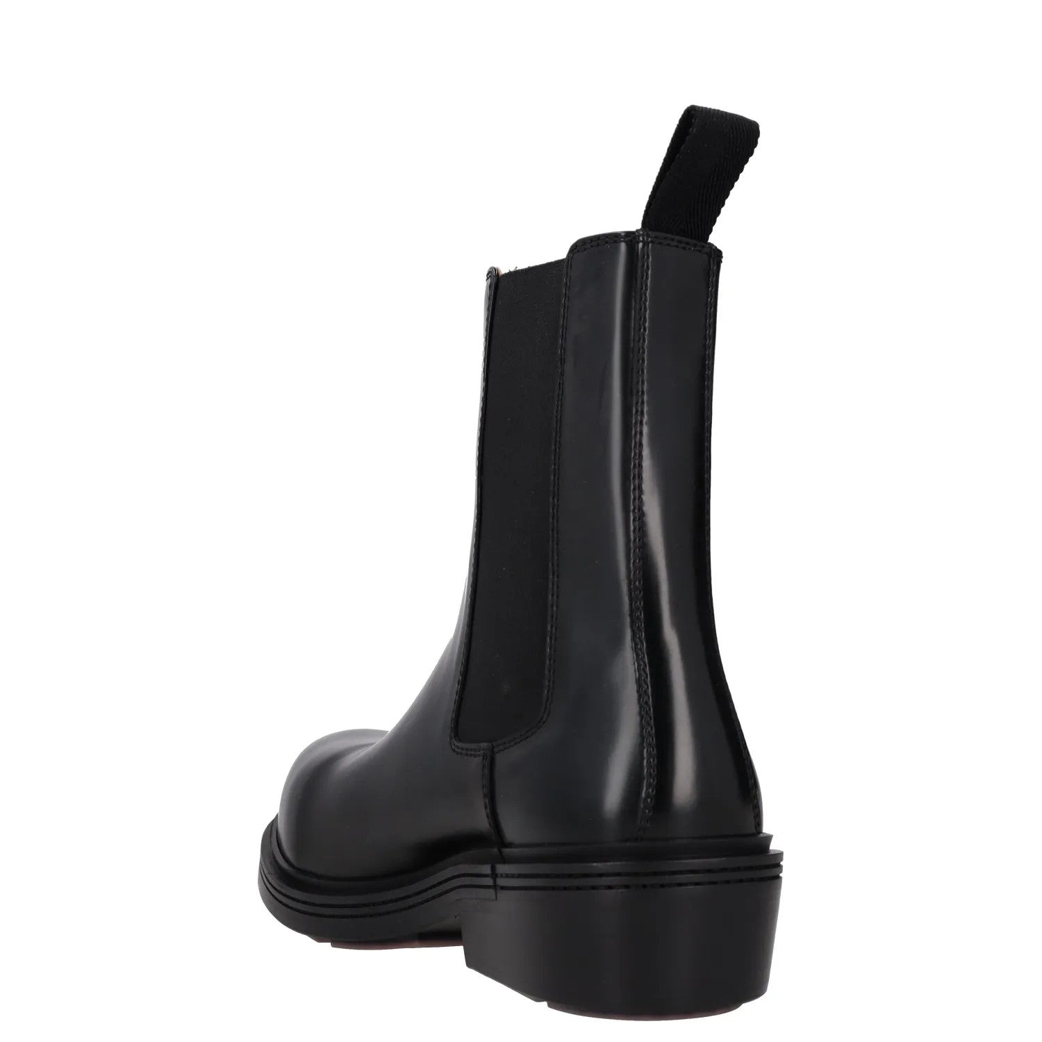BOTTEGA VENETA Womens Chelsea Ankle Boot Vinyl Leather Black UK 4 RRP 1445 — View 5