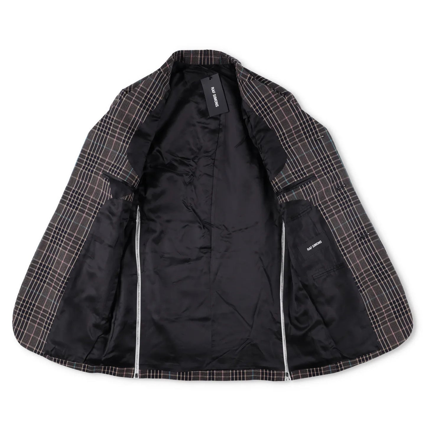 RAF SIMONS Mens Plaid Cotton Blend Jacket Multicoloured Casual RRP 750 — View 10