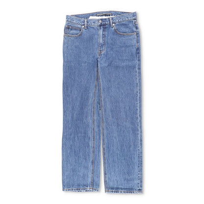 ALEXANDER WANG Womens Blue Denim Jeans Relaxed Straight Leg Size 27 RRP 445