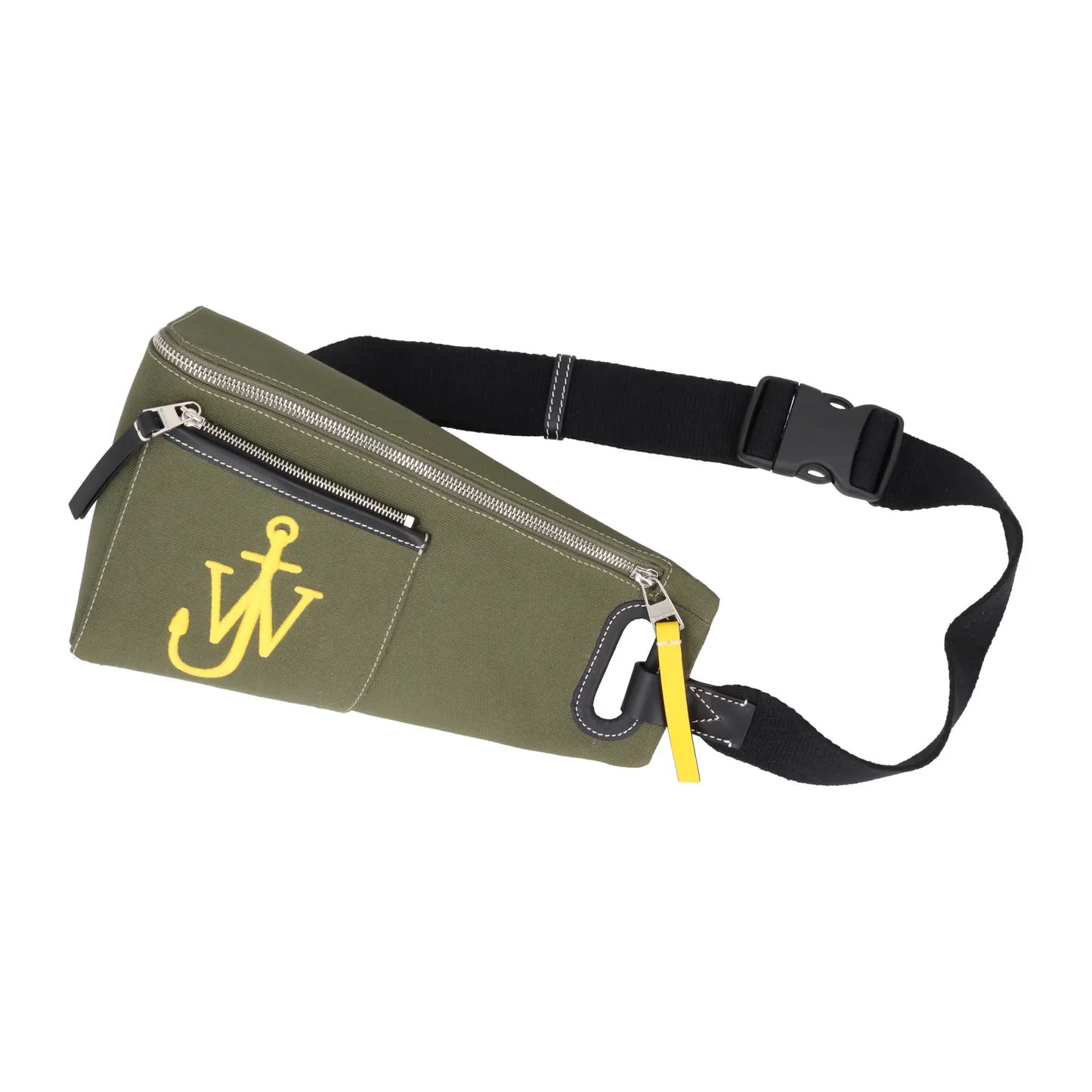 J.W. ANDERSON Unisex Adults Anchor Bum Bag Green Yellow Black Size M RRP 340 — View 8