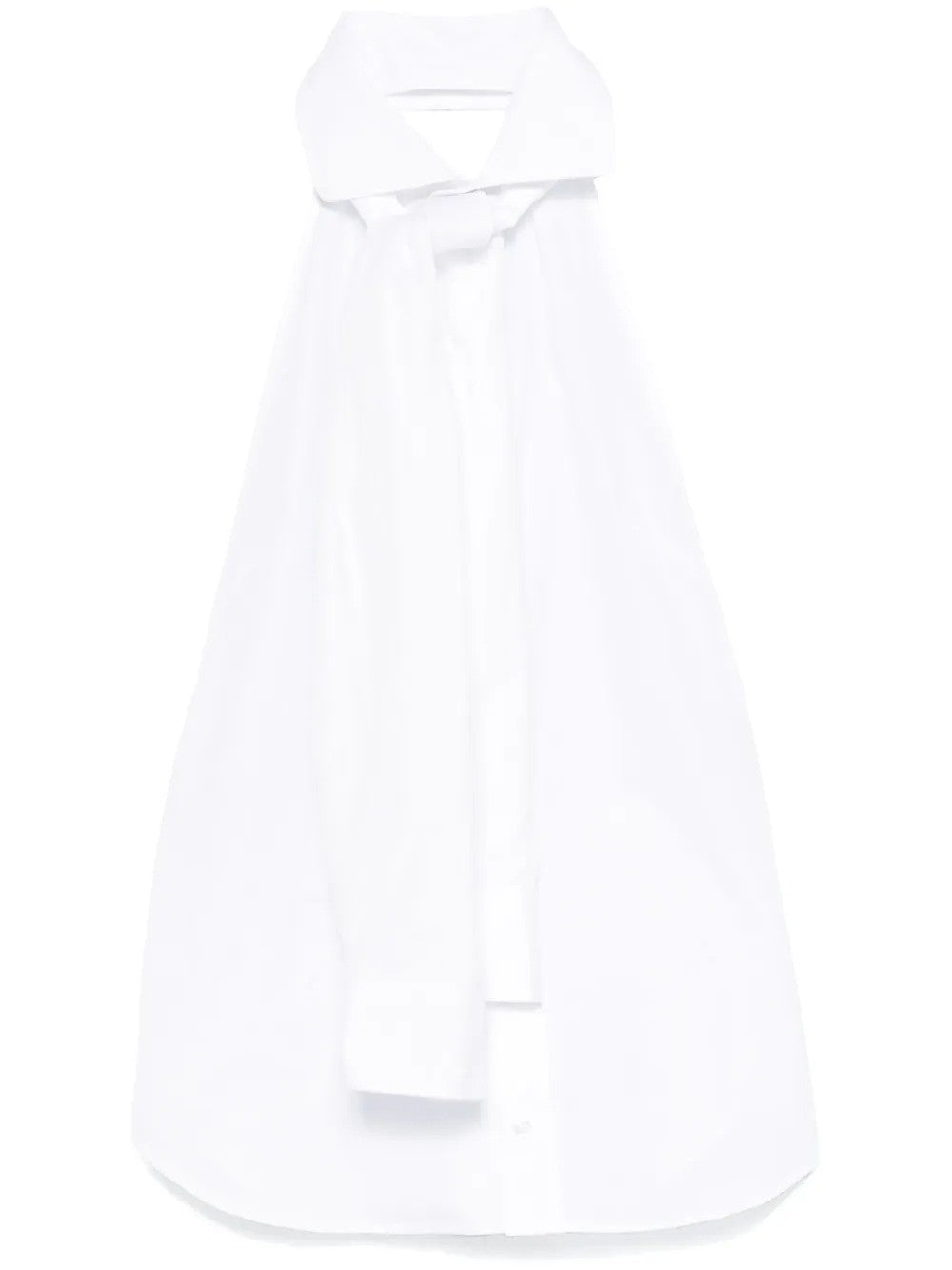 BETTTER X G&H Womens Kennedy Shirt Altered Front Bow Sleeveless White M RRP 378