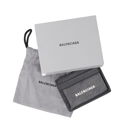 BALENCIAGA Mens Slim Fold Wallet Black Leather Logo Card Holder One Size RRP 225 — View 5
